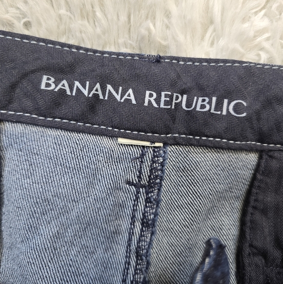Unique Artsy Upcycled Banana Republic Floral Patchwork Trouser Jeans - Picture 6 of 13